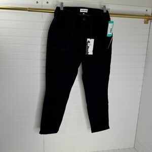 NEW Studio Blue Sophia Utility Cropped Pant Navy Size 4